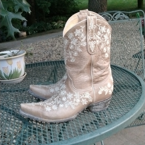 Old Gringo Yippee Ki Yay Beautiful Eveleight Bone Women's Boot size 9 - Picture 3 of 16